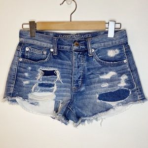 American Eagle High Rise Denim Shorts